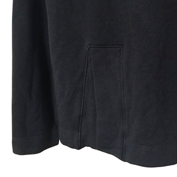 Pure Barre Womens Logo Sweatshirt Black Modal Blend Fleece Long Sleeve Size S - Picture 5 of 8